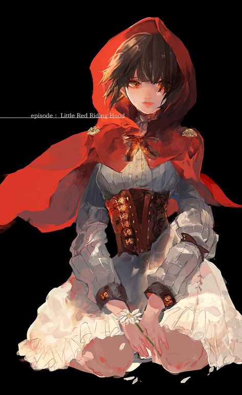 Red Riding Hood Art, Arte Inspo, 영감을 주는 캐릭터, Little Red Riding Hood, Digital Art Girl, Fantasy Fashion, Red Riding Hood, An Anime, Art Reference Photos