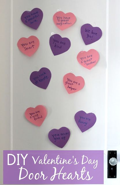 Valentines Ideas For Kids Door Paper Hearts, Hearts For Kids Door, Heart Messages On Kids Doors, Affirmation Hearts For Kids, Valentines Hearts For Kids Door, Valentine Hearts On Door For Kids, Kindness Counts, Valentine Goodies, Valentine 2023