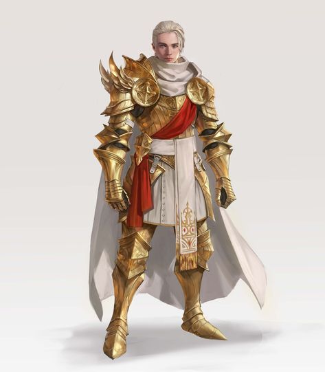 ArtStation - golden knight Shading Metal, Elven Armour, Golden Character, Astral Art, Knights Art, Fantasy Quest, The Red Knight, Knight Hoodie, Golden Army