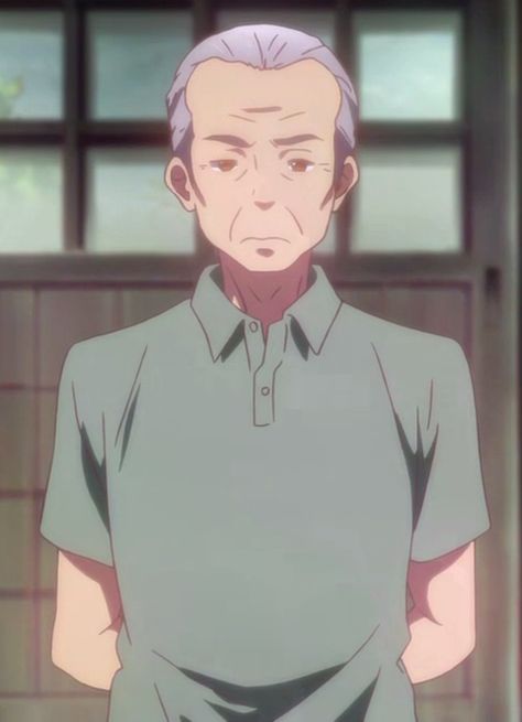 Rikka's Grandfather Anime Old Man Character Design, Old Man Character Design, Anime Old Man, Man Character Design, Love Chunibyo, Grumpy Man, Old Man Face, Man Character, Old Anime