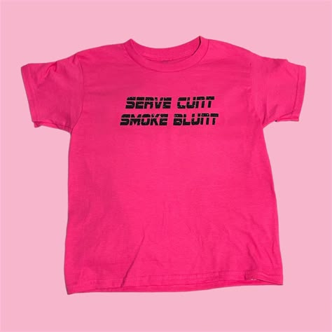 Super cute and glitter girly baby tee. Custom T Shirts Ideas, Indie Shirts, Ironic Shirts, Stamp Shirt, Silly Shirts, Sarcastic Clothing, Funny Baby Tees, Silly Shirt, Funky Shirts