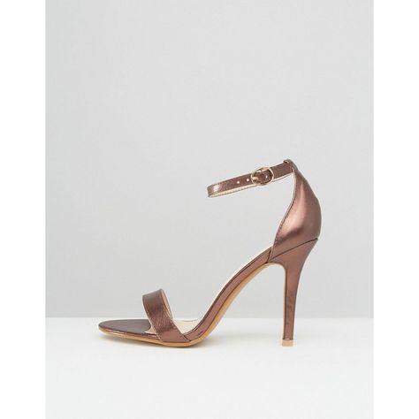 Glamorous Bronze Metallic Two Part Heeled Sandals (€15) via Polyvore featuring shoes, sandals, high heel shoes, ankle tie sandals, high heels sandals, metallic sandals and vintage high heel shoes Bronze Shoes, Bronze Sandals, Bronze Heels, Vintage High Heels, Sandals Vintage, Tie Sandals, Vintage Sandals, Ankle Tie Sandals, Ankle Strap Sandals Heels