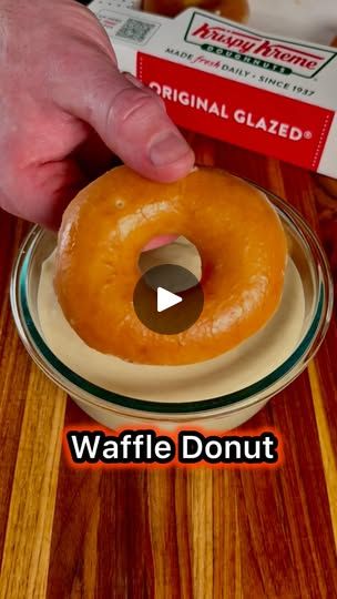 30K views · 10K reactions | Waffle Donut

As soon as I had the idea to turn a donut into a waffle, I knew I had to get @krispykreme 

This one’s super easy! Just place the donut and waffle batter and place it into the waffle iron for a couple of minutes. 

Top it off with your favorite toppings and enjoy!

#waffles #dessert #donuts #baking #foodlover #sweettooth #fyp | Bryan Dalton Waffle Iron Recipe, Donut Waffles, Waffles Dessert, Waffle Iron Ideas, Easy Food Hacks, Waffle Donuts, Senior Meals, Waffle Batter, Iron Ideas