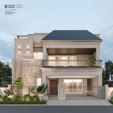 Home Front Design, Indian House Exterior Design, House Outer Design, Small House Front Design, Small House Elevation, Classic House Exterior, Front Elevation Designs, Classic House Design, Exterior Decoration