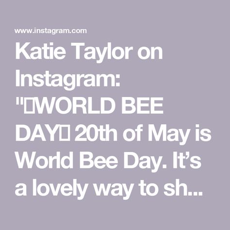 Katie Taylor on Instagram: "🐝WORLD BEE DAY🐝
20th of May is World Bee Day. It’s a lovely way to share a love of bees with children. My resource pack includes activities and a magnifier. Download from my website or join the membership for access to all resources 💛
#worldbeeday #bees #beeactivity #forestschool #outdoorlearning #eyfs #earlyyearsideas #naturalclassroom #outdoorlearning #childminder #childminding #nurseryclass #classroomactivities #continuousprovision" World Bee Day, Katie Taylor, Bee Activities, Continuous Provision, Bee Day, Forest School, Outdoor Learning, Classroom Activities, A Love