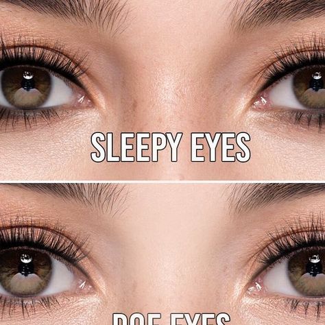 Sleepy Doe Eyes, Sleepy Eyes Eyeliner Tutorial, Doe And Siren Eyes, Sleepy Eyeliner, Doe Eyes Vs Siren Eyes, Sleepy Eyes Makeup, Makeup To Try, Siren Eyes, Beauty App