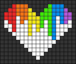 Pixel Art Pattern Heart, Pixel Art Heart, Heart Pixel Art, Melting Heart, Easy Perler Bead Patterns, Pixel Heart, Pearl Beads Pattern, Hama Beads Design, Perler Bead Templates