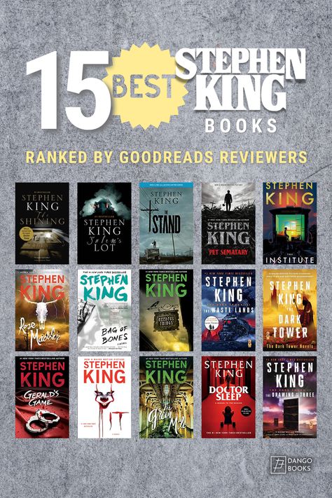 Books By Stephen King, Best Stephen King Books, Books On Mythology, Stephen King It Book, Good Horror Books, Stephen King Books List, Best Horror Books, Thrillers Books, Book Checklist