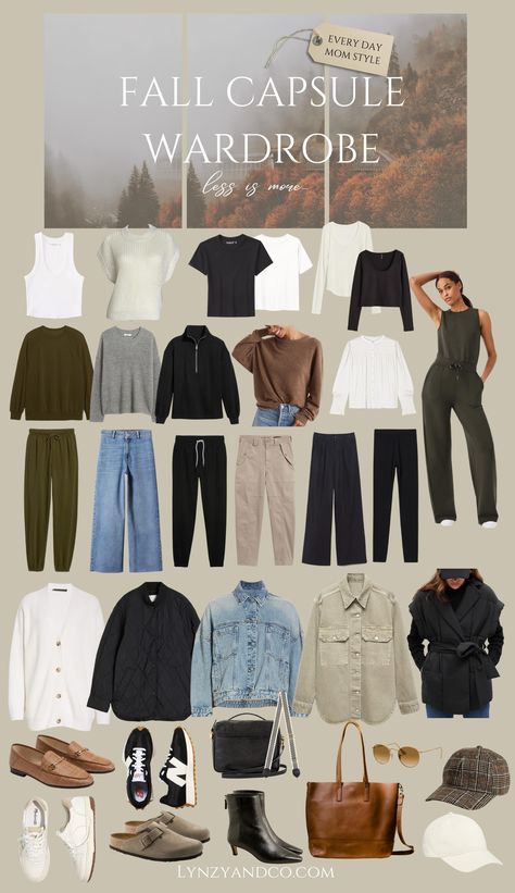 333 Capsule Wardrobe Fall, Vacation Capsule Wardrobe Fall, Basic Fall Wardrobe Essentials, Quiet Luxury Fall 2023, 3 3 3 Outfits, Fall Wardrobe 2023, Classic Fall Wardrobe, Capsule Wardrobe For Moms, Fall Travel Wardrobe