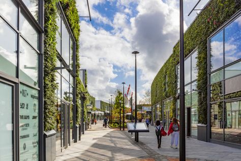 Chapman Taylor | Ashford Designer Outlet extension Outlet Extension, Living Green Wall, Importance Of Communication, Kent Uk, Retail Park, Space Gallery, Design Management, Designer Outlet, Shopping Centre