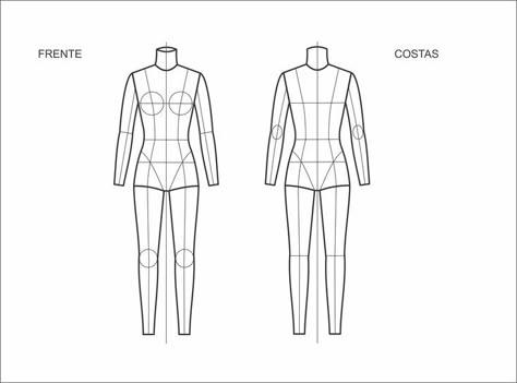 Fashion Learning, Body Templates, Body Foam, Body Template, Fashion Illustration Tutorial, Design Portfolio Layout, Fashion Illustration Collage, Flat Drawings, Illustration Tutorial