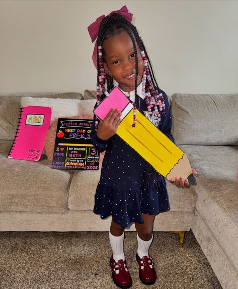 My Baby’s first Day of Pre-K 3, I’m sooooooo proud of the little girl she is, so sweet, gives a million kisses a day! She is so smart and I know she will have an amazing year! So proud of my baby!! Sidebar: my baby left no crumbs lol 🤣💕🌸 Shoutout to Gigi for the outfit 💕 First Day Of Pre K, Proud Of Me, So Proud, First Day Of School, My Baby, First Day, Shout Out, One Day, I Know