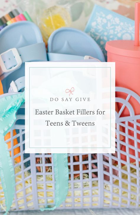 Easter Basket Fillers for Teens & Tweens Easter Treats For Teens, Easter Basket For Adult Daughter, Non Basket Easter Basket Ideas, Adult Kids Easter Basket, Themed Easter Baskets, Easter Basket Stuffer Ideas, Easter Basket Gifts, Easter Basket Theme Ideas, Beach Easter Basket Ideas