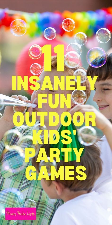 Picnic Birthday Party Games, Birthday Party Yard Games, Kids Outdoor Games Diy, Kids Backyard Party Games, Outdoor Games Party, Fun Outdoor Birthday Party Games, Outdoor Vbs Games For Kids, Outside Party Activities, Summer Outdoor Party Games