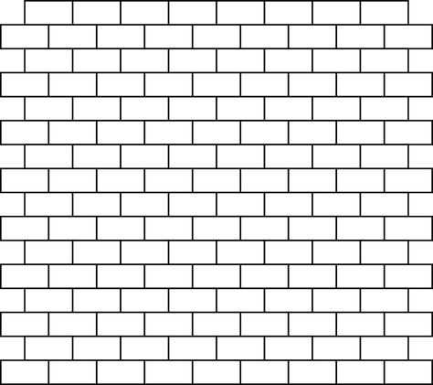 White Brick Texture, Brick Wall Drawing, Brick Clips, Black Brick Wall, Brick Paper, Cheap Wall Art, Wall Clips, Brick Pattern, Black And White Cartoon