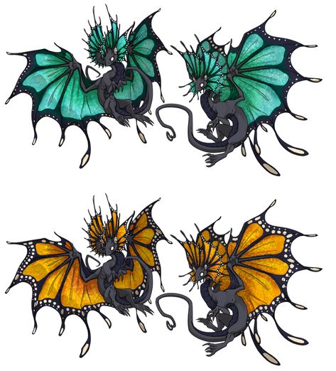 Fae Dragon - Butterfly Skins by Olooriel.deviantart.com on @DeviantArt Dnd Butterfly, Dragon With Butterfly Wings, Fae Dragon, Dragon Butterfly, Creature Reference, Plant People, Butterfly Dragon, Blue Morpho Butterfly, Morpho Butterfly