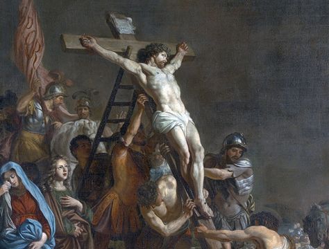 St. Thomas Aquinas is Right: The Crucifixion Should Disturb You |Blogs | NCRegister.com Crucifixion Painting, Art Proposal, St Thomas Aquinas, Three Crosses, Way Of The Cross, The Crucifixion, Jesus Artwork, Crucifixion Of Jesus, Thomas Aquinas