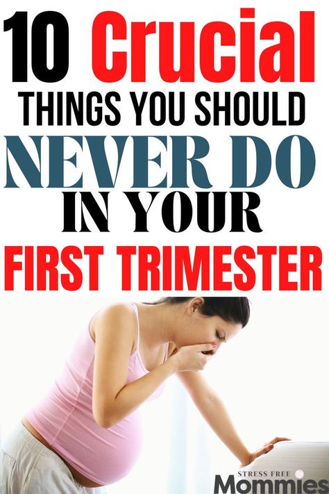 First trimester tips for new moms to be. What not to do when you're pregnant in the first trimester. Early pregnancy symptoms and tips. First pregnancy tips. 1st Month Of Pregnancy, First Pregnancy Tips, First Trimester Workout, Calm Parenting, Pregnancy Routine, First Trimester Tips, Pregnancy Timeline, Tips For New Moms, Pregnancy First Trimester