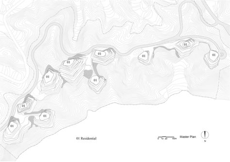 Gallery of Huangshan Mountain Village / MAD Architects - 19 Site Plan Rendering, Huangshan Mountains, Mad Architects, Mountain Architecture, Huangshan, Ancient Village, Taiping, Site Plans, Chinese Landscape