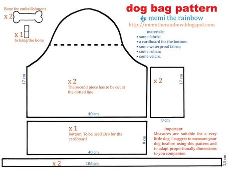 the traveling dog pattern | read more on my blog : memithera… | Flickr Diy Dog Bag, Dog Carrier Pattern, Pet Clothes Patterns, Dog Carrier Purse, Carrier Pattern, Dog Sewing Patterns, Puppy Carrier, Pet Sling, Pet Travel Bag