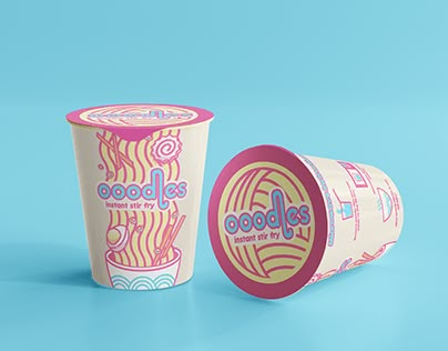 Cup Ramen, Noodle Art, Brand Packaging Design, Cup Noodles, Creative Poster Design, Ramen Noodles, Creative Posters, Packaging Design Inspiration, Cup Design