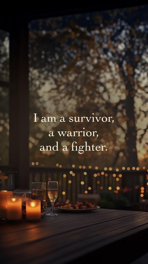 I am a survivor, a warrior, and a fighter.   From the I am app: https://iamaffirmations.app/download What The Enemy Meant For Evil, Manifesting Future, Goals Board, Christ Is King, I Am A Survivor, I Am A Warrior, Goal Board, Bride Of Christ, Future Goals