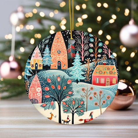 Scandinavian Christmas Ornaments Swedish Folk Art Gift  - Experience the charm of winter with Scandinavian Christmas with our unique 2023 Christmas Ornaments. They are the perfect heirloom to use year after year, generation after generation.  Handcrafted to order, each design captures the rustic, whimsical beauty of the season, making it an ideal holiday gift or creating the perfect set for your Folk Christmas Tree. Bring the whimsical charm and winter magic of the Hygee Christmas to your home d Hobbit Christmas Ornaments, Scandinavian Folk Art Swedish Style, Scandinavian Folk Art Christmas, Scandinavian Christmas Decor Ideas, Scandinavian Ornaments, Scandi Christmas Decorations, Folk Christmas, Scandinavian Christmas Ornaments, Christmas Folk Art