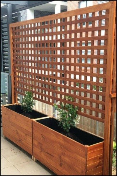 Beautiful yet functional privacy fence planter boxes ideas 39 Privacy Fence Landscaping, Climbing Trellis, Patio Privacy Screen, Fence Planters, Garden Boxes Raised, Concrete Patios, Patio Privacy, Privacy Landscaping, نباتات منزلية