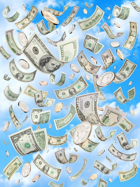 Raining Money, Get Money Online, Money Background, Money Poster, Great Business Ideas, Money Images, Ways To Get Money, Money Pictures, Falling From The Sky