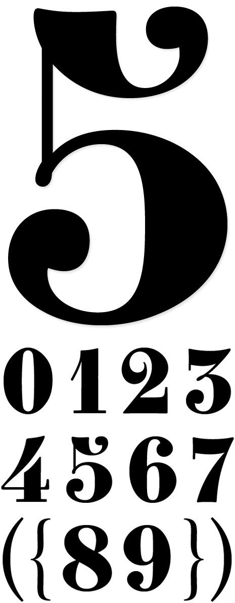 Clement Numbers by Pablo Impallari after Fonderie Clement, 19th Century. 03.2013 Number Logo, Printable Numbers, November 3, Letters And Numbers, 19th Century, Typography, Pins, Design