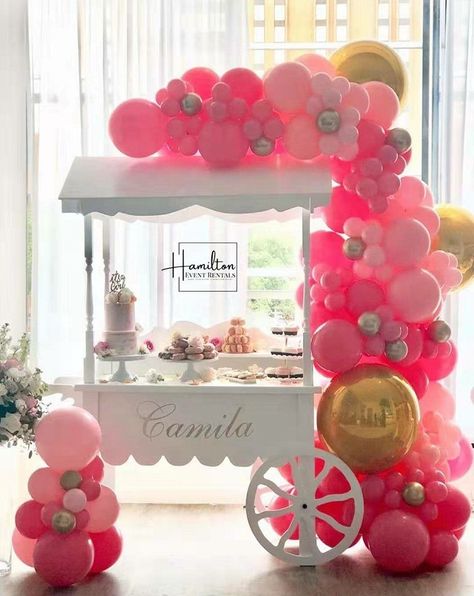 Candy Cart Decoration, Wedding Cart, Wedding Candy Cart, Party Rental Ideas, Sweet Carts, Sweet Bar, Candy Cart, Custom Displays, Wedding Candy