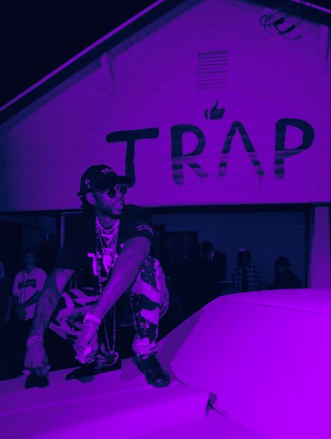 Aesthetic Dark Purple Wallpaper, Purple Aesthetic Dark, Aesthetic Dark Purple, Trap Wallpaper, Dark Purple Wallpaper, 2 Chainz, Wallpaper Purple, Rap Aesthetic, Aesthetic Dark