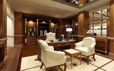 17 Classy Office Design Ideas With A Big Statement Female Executive Office, Traditional Home Offices, Executive Office Decor, Female Executive, Executive Office Design, Executive Office Furniture, Lawyer Office, Ceo Office, Home Office Modern