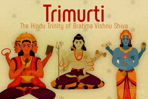 Trimurti: The Hindu Trinity of Brahma Vishnu Shiva    Understanding the Trimurti, the Hindu trinity of Brahma, Vishnu, and Shiva, can significantly enhance your spiritual journey by providing a framework for comprehending the cyclical nature of creation, preservation, and destruction. This understanding can deepen your appreciation for the interconnectedness of life, the impermanence of existence, and the importance of balance in all aspects of being. By recognizing and embodying the qualities o Brahma Vishnu Shiva, Vishnu And Shiva, Hindu Trinity, Shiva Yoga, Yoga Basics, Facing Fear, Mythical Birds, Camel Pose, Cobra Pose