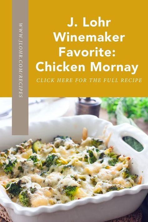 Chicken Mornay Recipe, Mornay Sauce, Holiday Favorite Recipes, Chicken Broccoli, Chicken Seasoning, Chardonnay, Us Foods, Baked Chicken, Bon Appetit