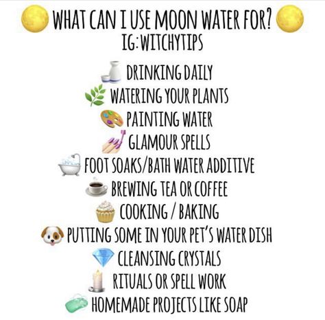 Water Spells, Diy Moon, Spells For Beginners, Moon Water, New Moon Rituals, Moon Journal, Witch Spirituality, Grimoire Book, Wiccan Spell Book