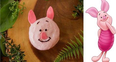 Piglet Cupcakes, Piglet Cake Ideas, Tigger Desserts, Red Nose Day Cupcakes, Classic Pooh Cupcakes, Piglet Desserts Winnie The Pooh, Hunny Pot Cupcakes Winnie The Pooh, Piglet Cake, Red Nose Day