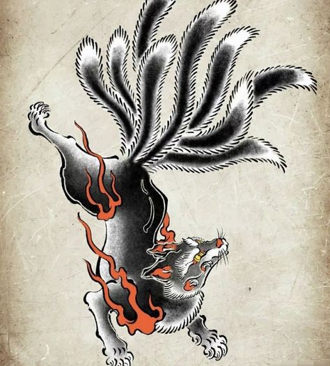 Meaningful Japanese Tattoos, Traditional Japanese Tattoo Flash, Castlevania Wallpaper, Traditional Tattoo Designs, Japanese Fox, Japan Tattoo Design, Japanese Drawings, Irezumi Tattoos, Traditional Japanese Tattoos