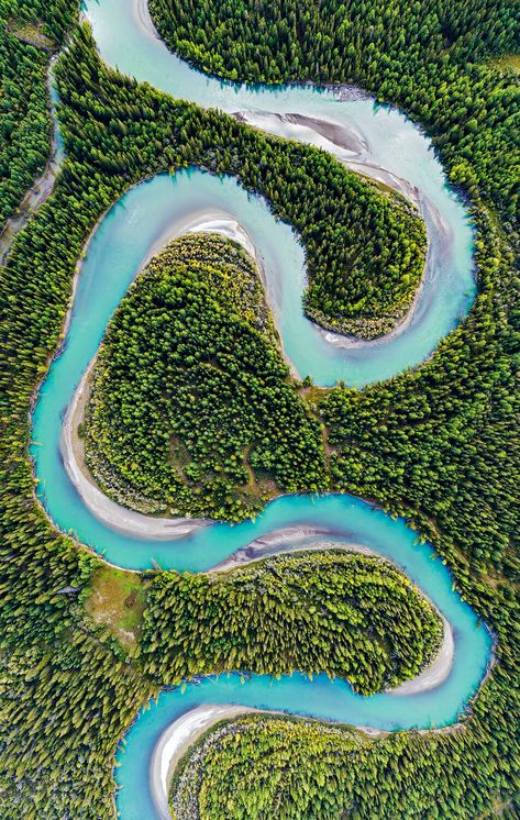 River Birds Eye View, River Aerial View, Lake Birds Eye View, River Landscape Photography, River Landscape Design, Balance In Nature, Aerial Views Landscape, Bird Eye View, Primary School Art