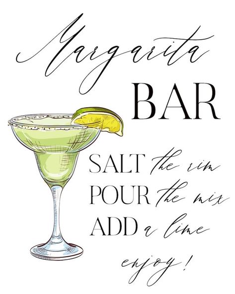 Marg Bar Party, Classy Margarita Party, Margarita Bar Ideas Parties, Margarita Bar Set Up, Margarita 21st Birthday Sign, Margs And Marriage, Build Your Own Margarita Bar, Make Your Own Margarita Bar, Margarita Display