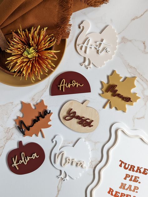 Thanksgiving name place cards