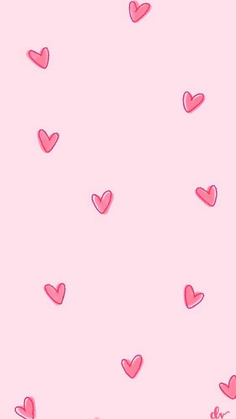 Pink Phone, Phone Background, Pink Hearts, Red, Pink