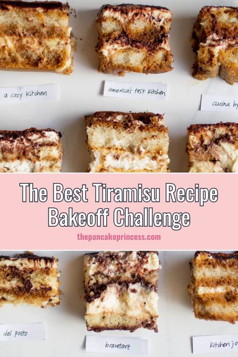 Check out this blog post where we dive into a bake-off comparing nine different takes on the best tiramisu recipe. We test each to see which one stands out as the most authentic, traditional, and simple version of this Italian dessert. This thorough comparison will guide you on how to make tiramisu that’s not only easy and quick but also promises to be the best tiramisu you will ever make. Make Tiramisu, Tiramisu Recipes, Best Tiramisu Recipe, Best Tiramisu, Best Cinnamon Roll Recipe, How To Make Tiramisu, Amazing Chocolate Cake Recipe, Best Carrot Cake, Italian Dessert