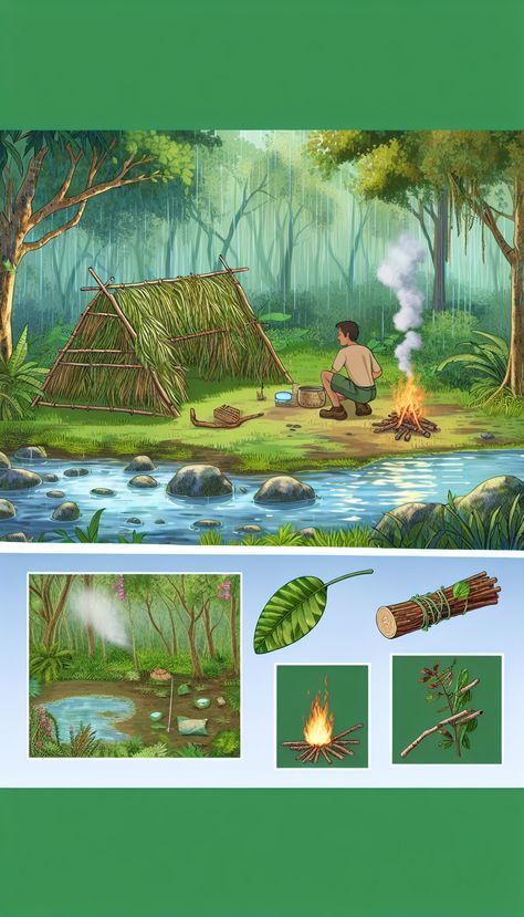 Welcome to our article on the most important skills for jungle survival. Navigating through the dense and unfamiliar terrain of the jungle can be a challenging task, but with the right skills, you can... Jungle Survival, Wood Fuel, Clean Drinking Water, Animal Tracks, Jungle Adventure, Emergency Plan, Rain Water Collection, Water Sources, Dry Leaf