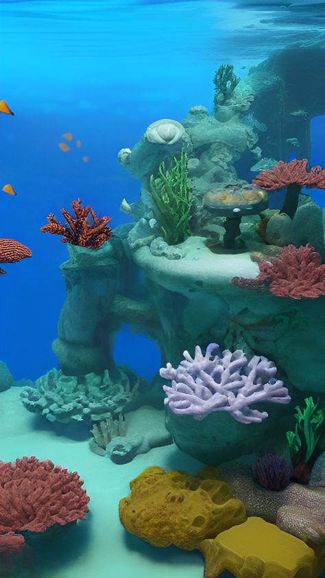 Saltwater Aquarium Setup, Aquarium Setup, Mural 3d, Underwater Art, Inspiration Painting, Saltwater Aquarium, Art Inspiration Painting, Coral Reef, Fish Tank