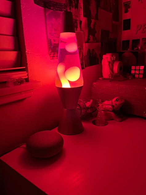 Pink lava lamp Lava Lamp Room Aesthetic, Lava Lamp Room, Red Lava Lamp, Lava Lamp Aesthetic, Pink Lava Lamp, Cool Lava Lamps, Oc Style, Zen Den, Shed To Tiny House