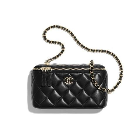 Chanel Bags | Case Crossbody 21C Small Vanity With Classic Chain Quilted Blac, Black, (One Size), New | Tradesy Chanel Cross Body Bag, Chanel Vanity Case, Chanel Vanity, Moda Chanel, Small Vanity, Mode Chanel, Chanel Store, Vanity Bag, Leather Cross Body Bag