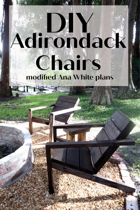 Patio And Fire Pit, Adirondack Chairs Diy, Fire Pit Seating Area, Chairs Diy, Adirondack Chair Plans, Fire Pit Chairs, Porch Chairs, Fire Pit Seating, Diy Chair