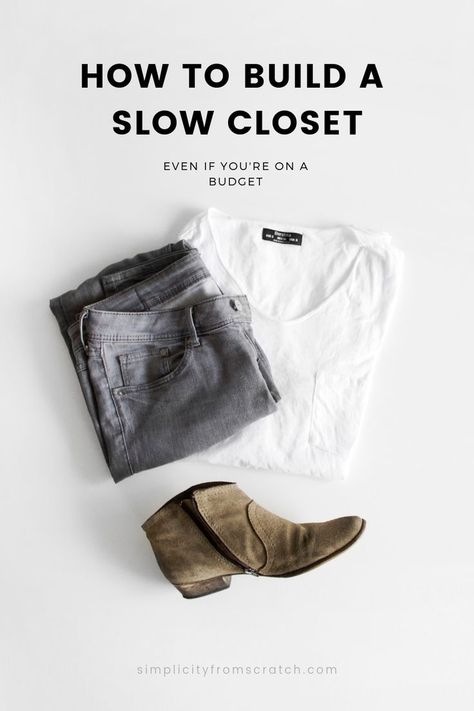 Slow Fashion Style, Beauty Challenge, Slow Fashion Clothes, Fashion On A Budget, Slow Lifestyle, Trendy Outfit Ideas, Minimalism Lifestyle, Build A Wardrobe, Slow Fashion Movement