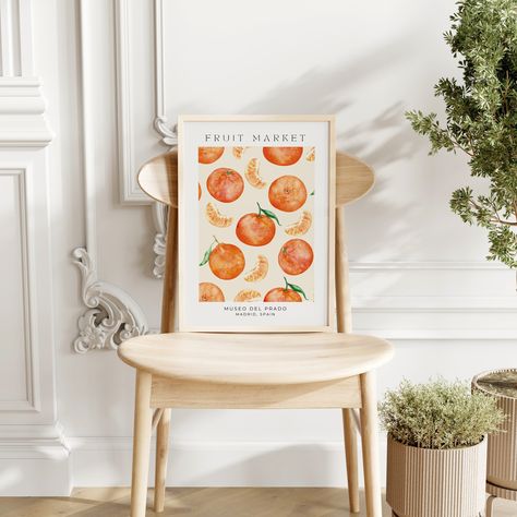 Oranges Print, Digital Art Download, Orange Fruit Market Botanical Wall Art, Orange Kitchen Art Print, Orange Printable Art, Illustration Orange Fruit Decor, Oranges Artwork, Orange Fruit Kitchen Decor, Orange Blossom Botanical Illustration, Oranges Print, Kitchen Fruit Artwork, Orange Printable, Wall Art Orange, Fruit Market